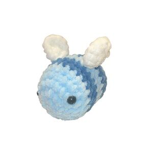 Blue Crochet Bumblebee